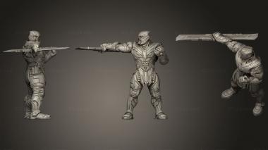 Military figurines Thanos A 3d model